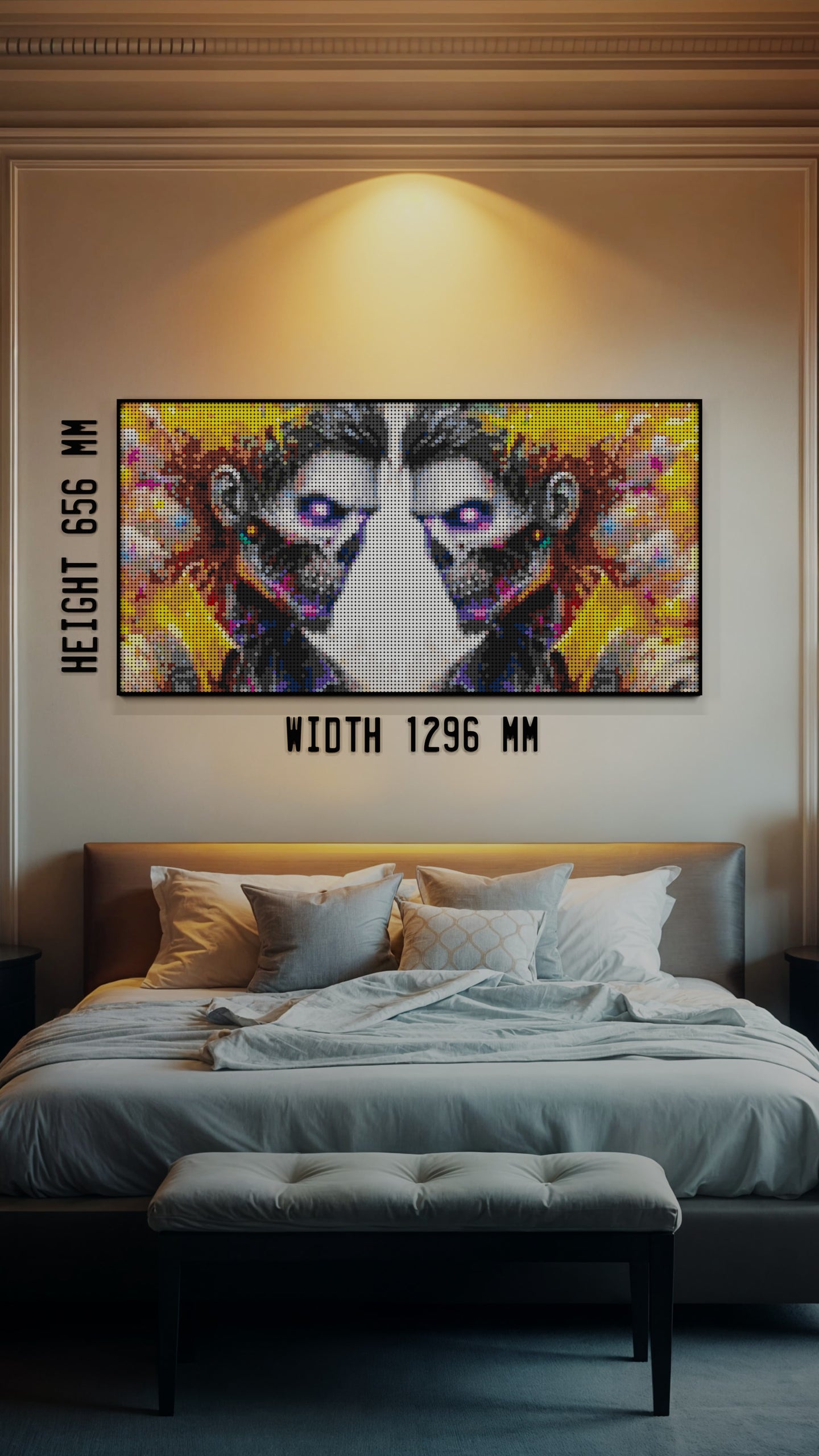 Veil of the Undead  LEGO® Style mosaic pixel art design for display